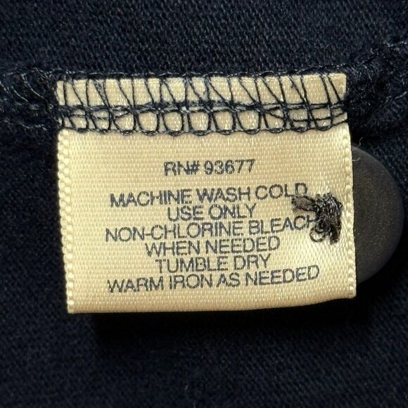 St Johns Bay Mens Legacy Henley Shirt XXL Navy & Gray Long Sleeve Excellent - Picture 6 of 7